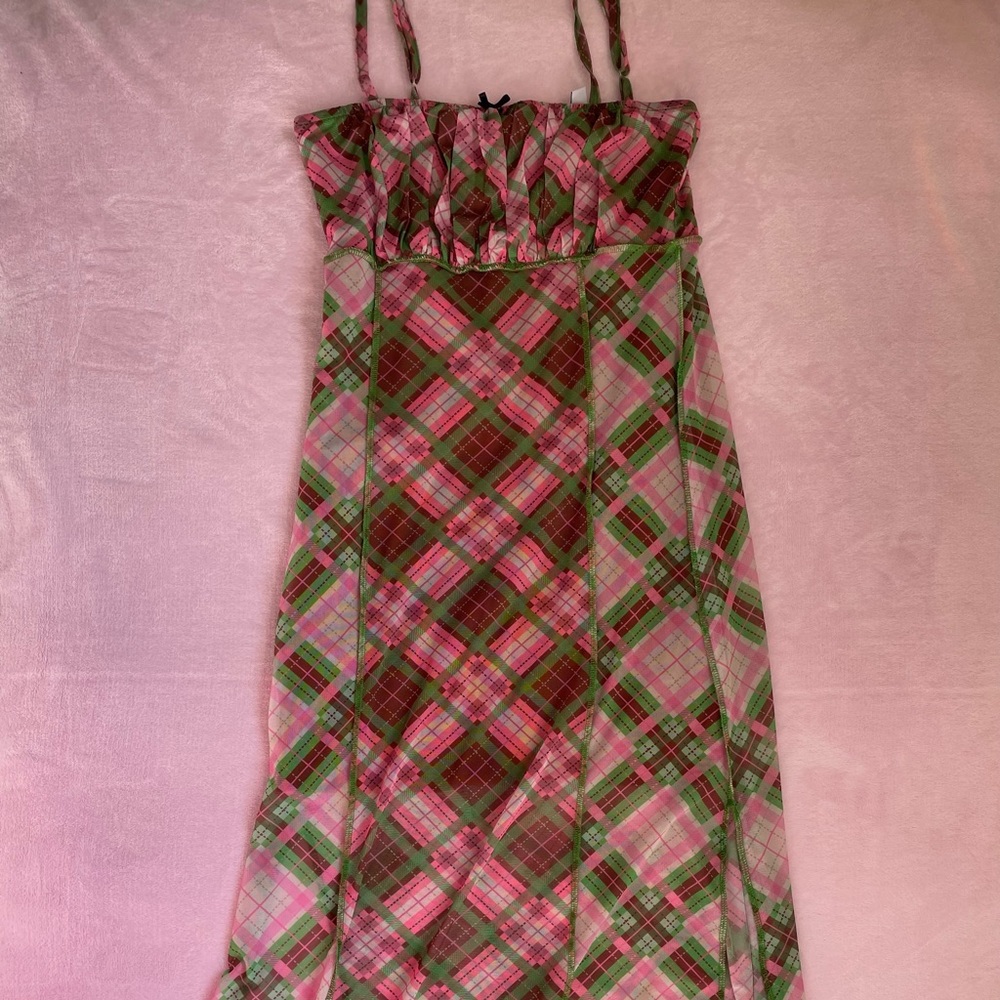 Plaid Ragged Priest dress